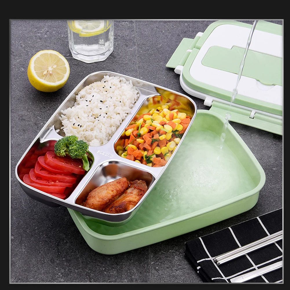 Ланч-бокс из нержавеющей стали контейнер для еды Bento для хранения путешествий кемпинга ребенка