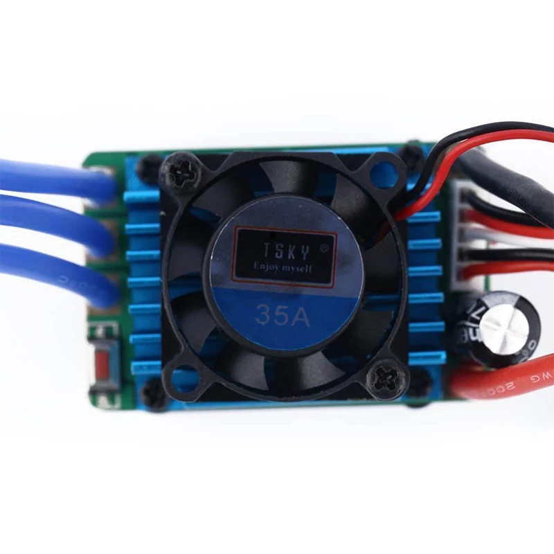 Гоночный 35A Esc бесщеточный Электрический регулятор скорости для 1:12 1:10 Rc автомобиль грузовик Mt