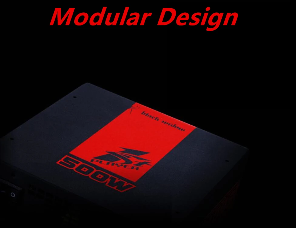PSU для 1Stplayer Black Widow Intel ATX 12V полный плоский провод двойной 8P видеокарта 500 Вт блок питания PS-500AX Бронзовый модуль