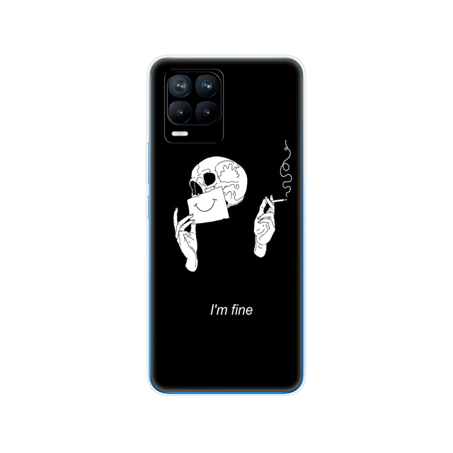 Realme 8 Case 6.4" Soft Silicon TPU Back For Realme 8 Pro OPPO Realme8 4G RMX3085 Phone Cover Coque Capa Funda Bumper Bag