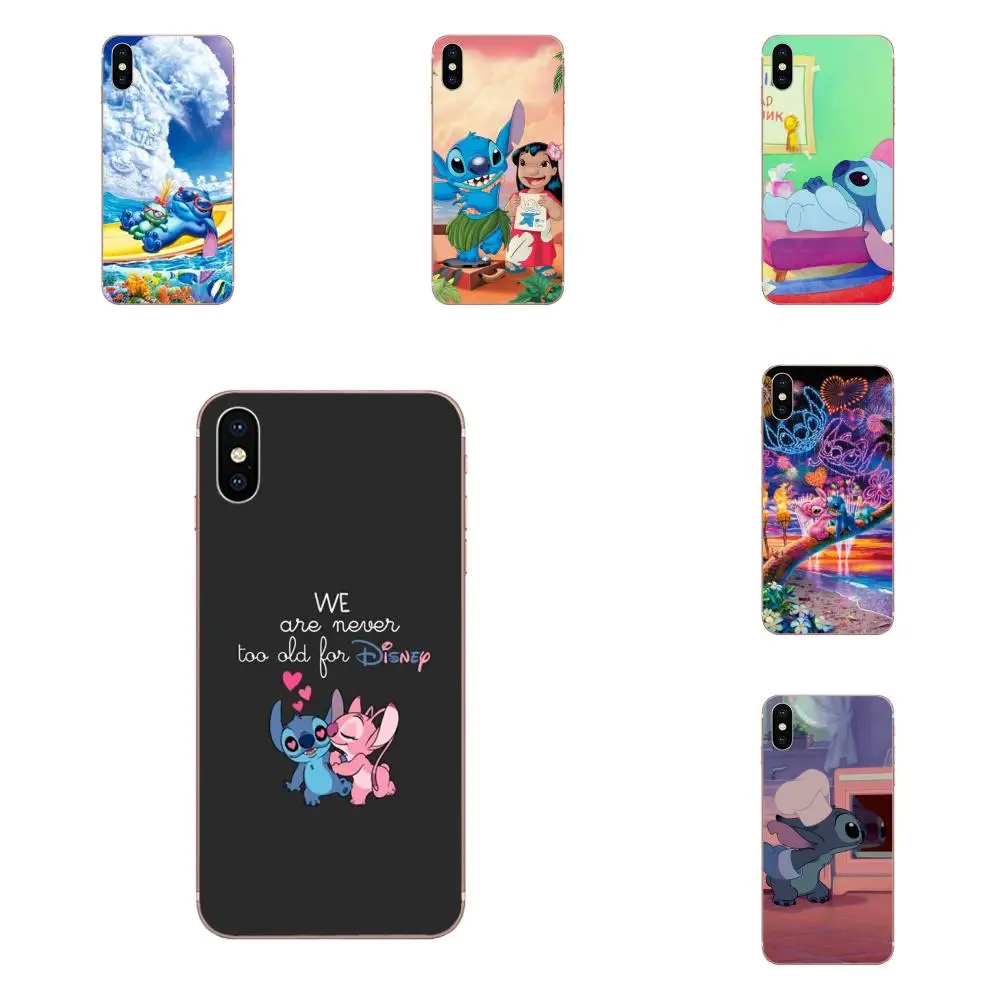 Чехол из мягкого ТПУ с художественным принтом &quotЛило и Стич&quot для Apple IPhone X XS Max XR 4