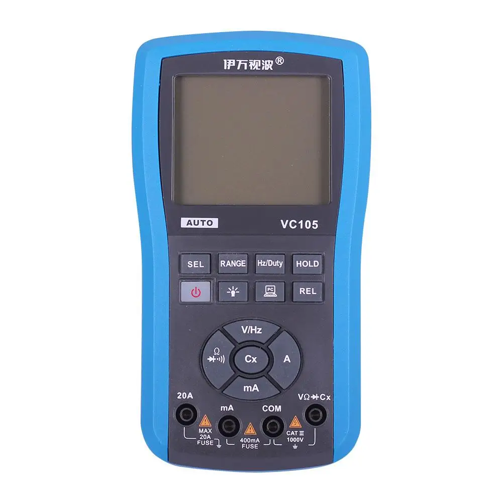

VC105 LCD Digital Multimeter DC AC Voltage Current Resistance Diode Testing