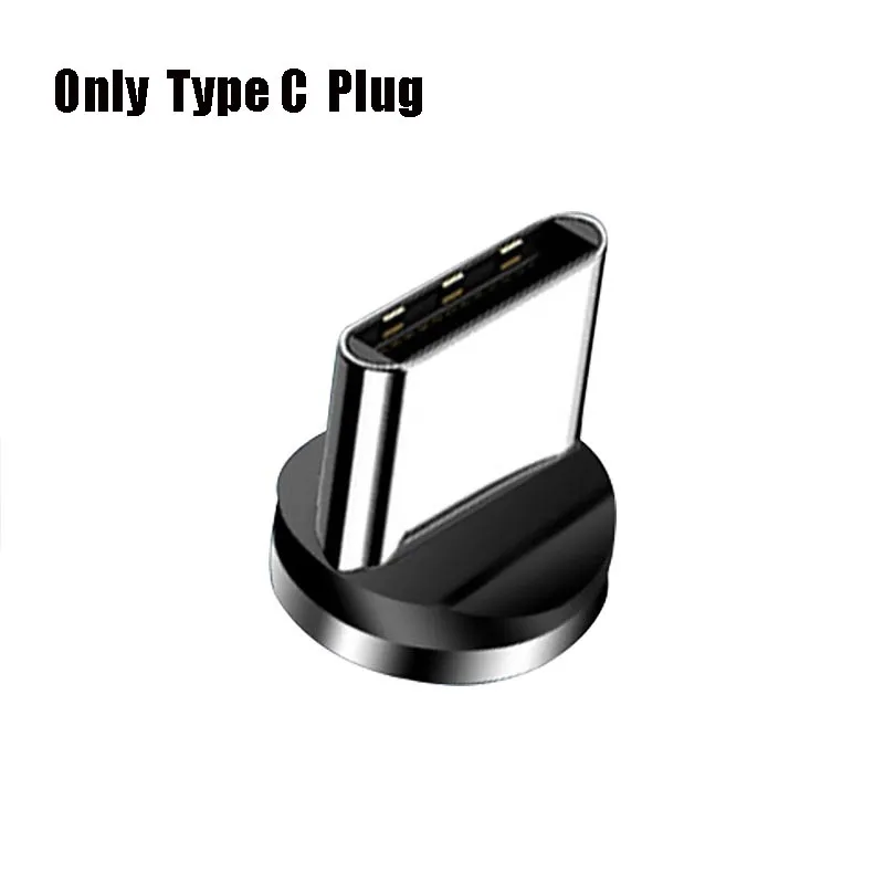 1M Magnetic Charger Cable For Xiaomi 2A Fast Charging Micro USB Type C Cable For Samsung Android Mobile Phone Cables Magnet Wire - Цвет: Only Type C Plug