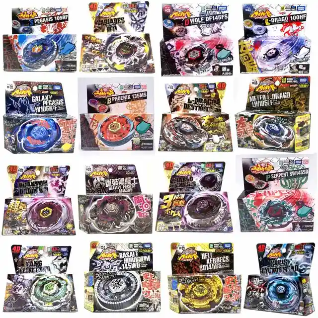 Beyblade Metal Fight 4D BB122 BB104 BB108 BB106 BB59 BB70 BB69 BB28 BB29 BB4B3 BB88 B99 BB118 BB80 with Launcher 1