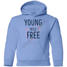 

Young Wild Free Kids Hoodies 3D Printed Kids Sweatshirt Child Long Sleeve Boy For Girl Sky Blue Pullover Drop Shipping