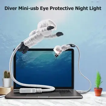 

Mini Diver USB LED Night Lamp Foldable Hose 5V Eye Protection Button Type