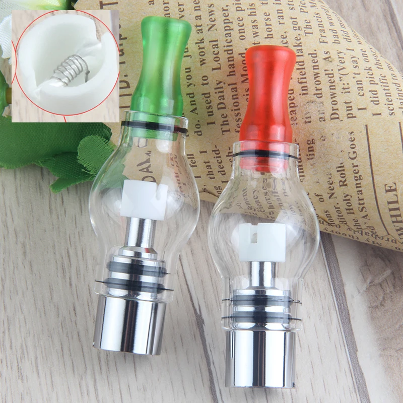 510ThreadWaxVaporAtomizerGlassGlobeDomeVaporizerPenE