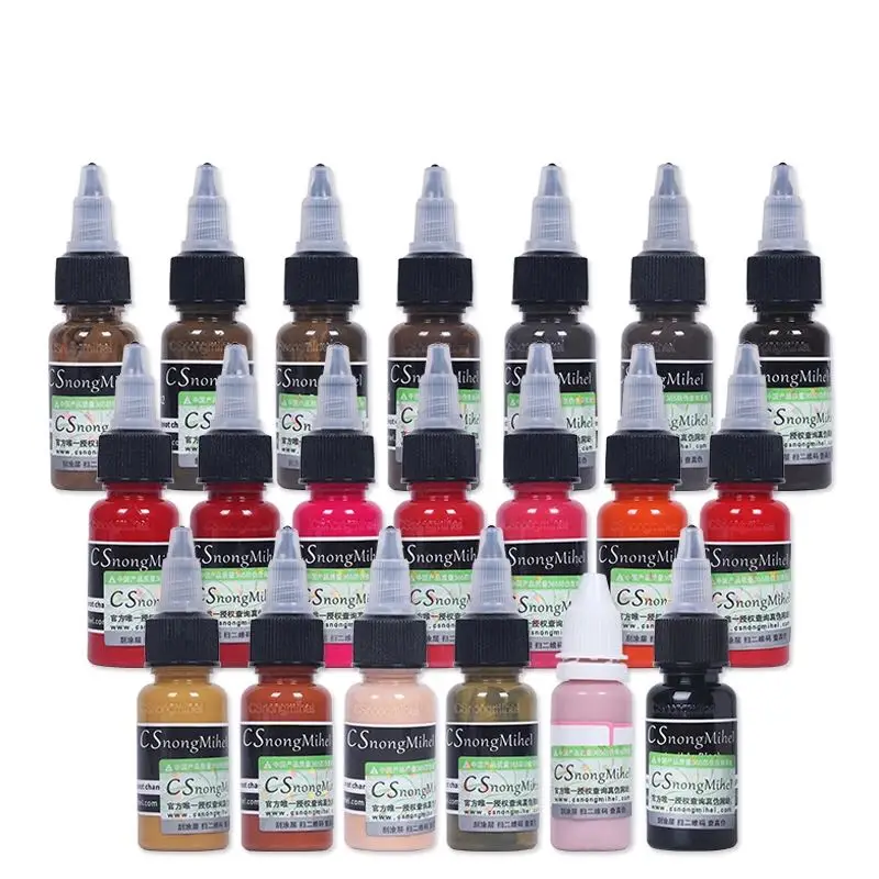 15ml Color Ink Tattoo Ink Manual Tattoo Pigments Microblading Pigment Permanent Makeup Eyebrow Eyeliner Lip Embroidery Pigment