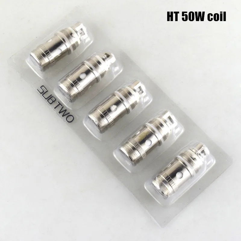 

10pcs HT 50W Replaceable Coil Vaporizer Vape Vaper Resistance Atomizer Head Coil 0.5 / 0.3 Ohm Basic Fit for HT50W box kit