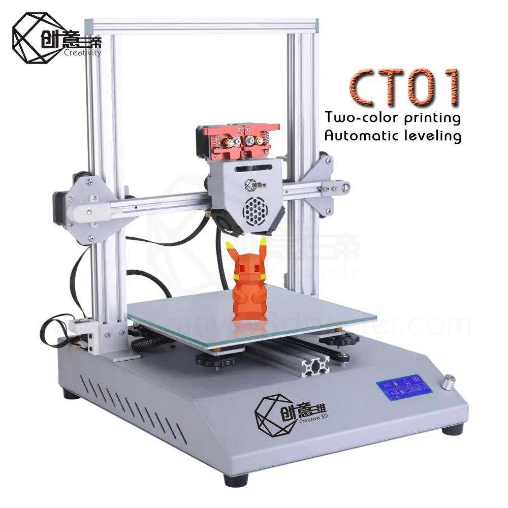 Творческий C01 двухцветный 3D принтер i3 типа размер печати 250 мм * DIY kit 3dprinter|3D