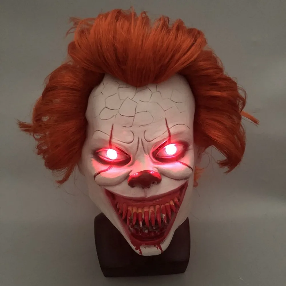 Stephen King's It Mask Pennywise одежда для клоуна Маска Клоун маска на Хеллоуин для косплея реквизит костюма