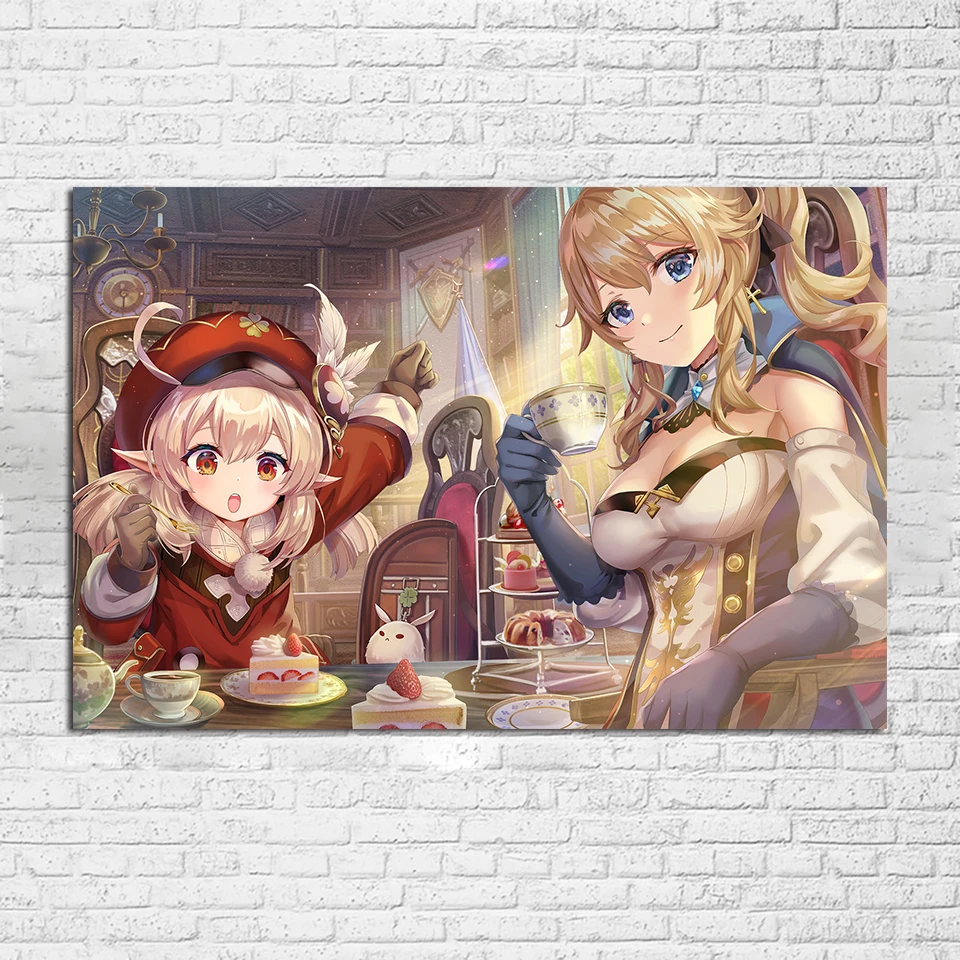 

Cuadros Poster Anime KEQING Genshin Impact HD Prints Canvas Wall Art Decor Game Oil Painting Home Decor Living Room Pictures