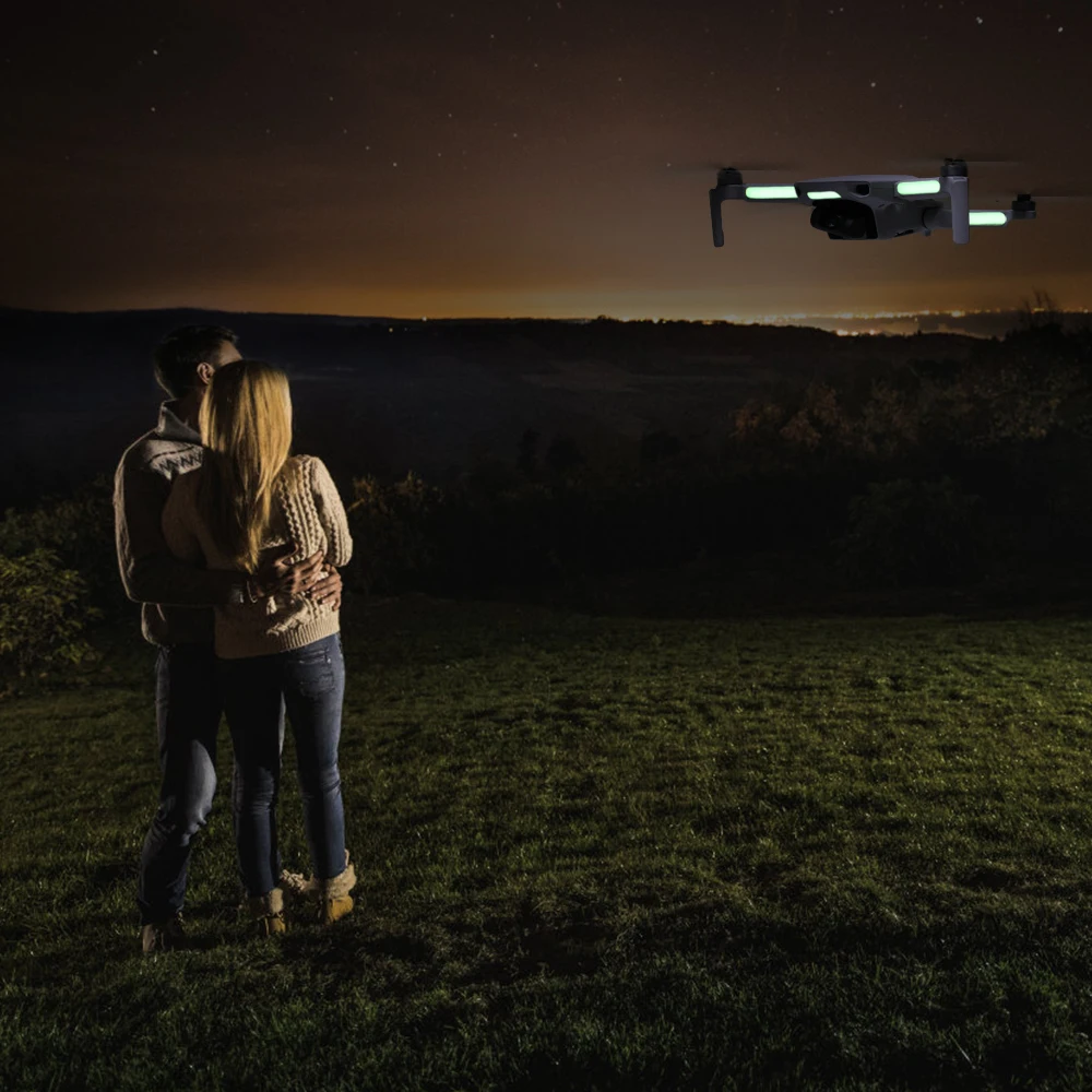 2 шт. флуоресцентная наклейка для Dji Mavic мини светящиеся наклейки Ночной светильник Drone Декор Mavic мини-наклейка аксессуары