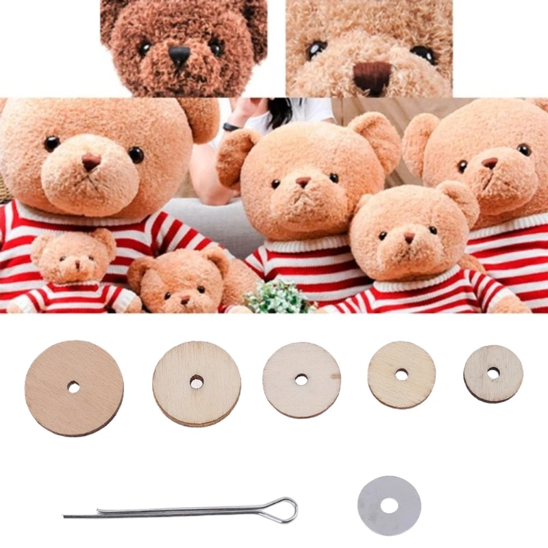 Articulaciones de oso para juguetes, accesorios para hacer muñecas, bricolaje, Material para álbum de recortes, manualidades, 50 juegos