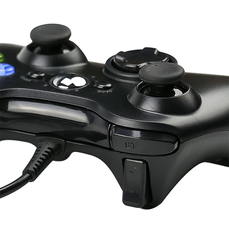 PC Game Controller USB Wired Dual Vibration Gamepad For Windows 7 8 10 Game Control Wired Joystick Joypad for Microsoft PC Games