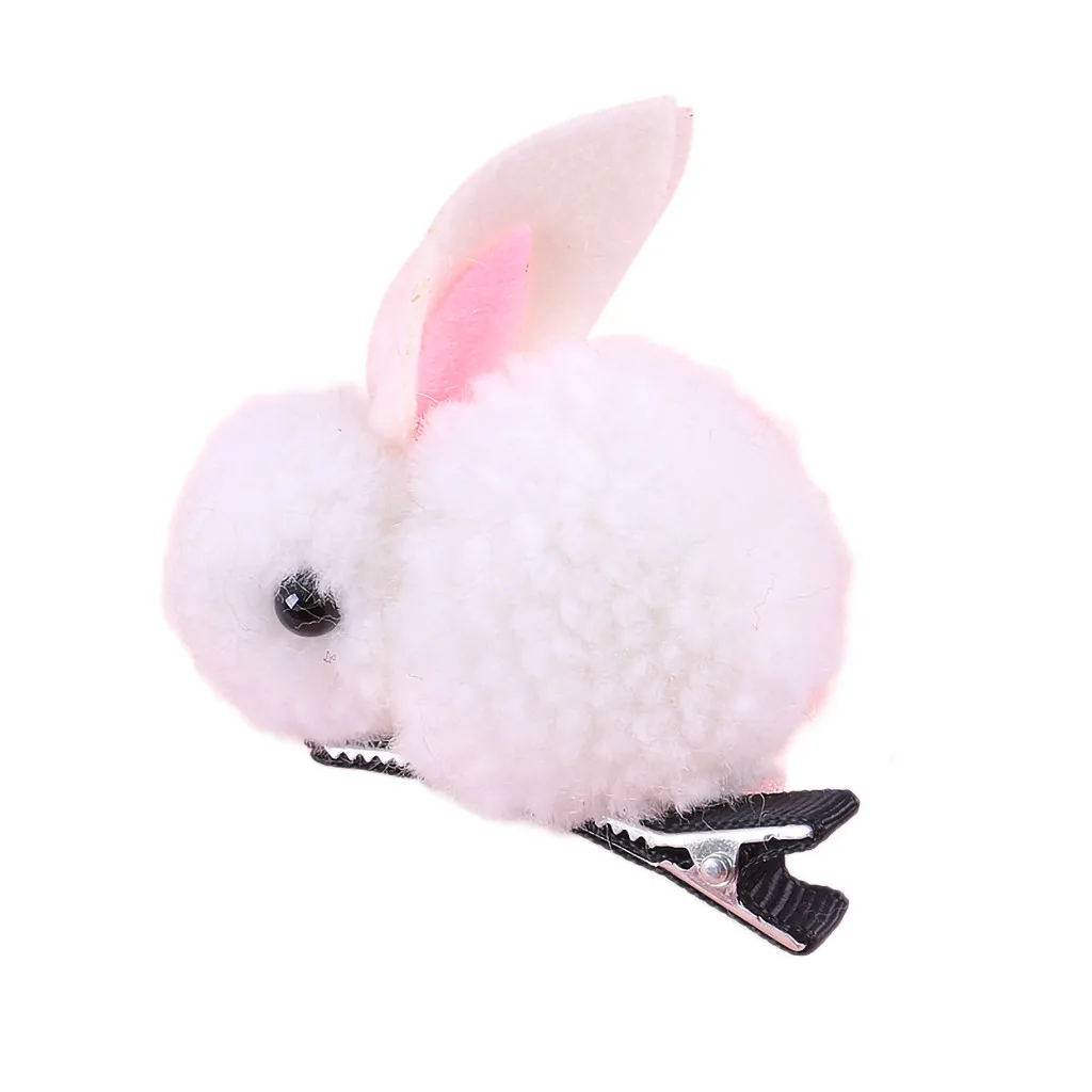 Cute Hair Ball Rabbit Hair Clip Children