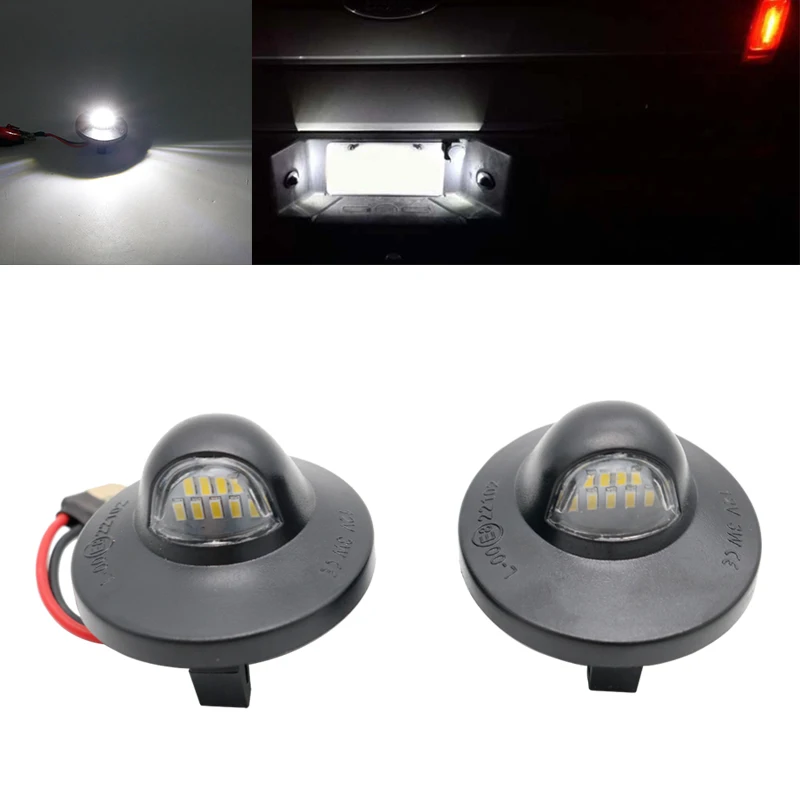 2шт белый красный светильник номерного знака для Ford F150 пикапа F250 F350 1999- Expedition Ranger explorer - Цвет: white light