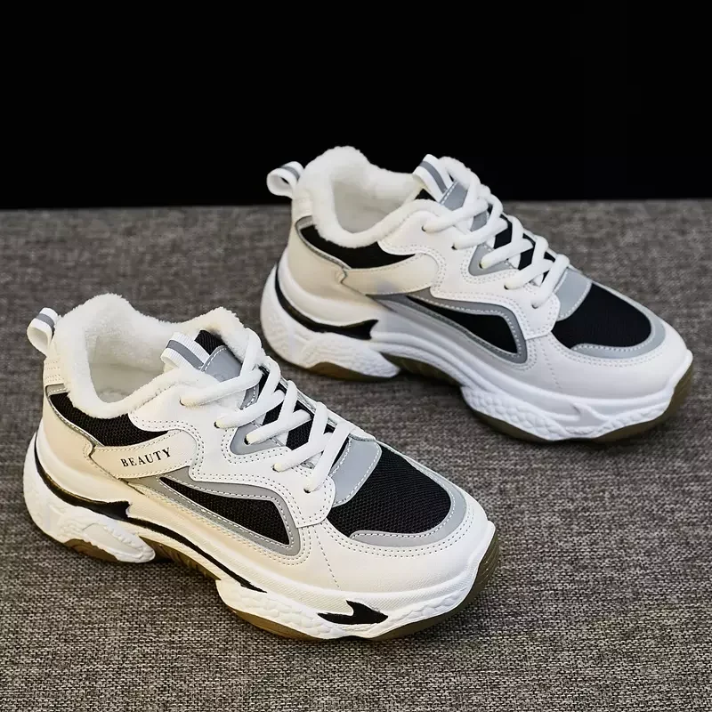 Кроссовки женские массивные на шнуровке 5 см | Обувь