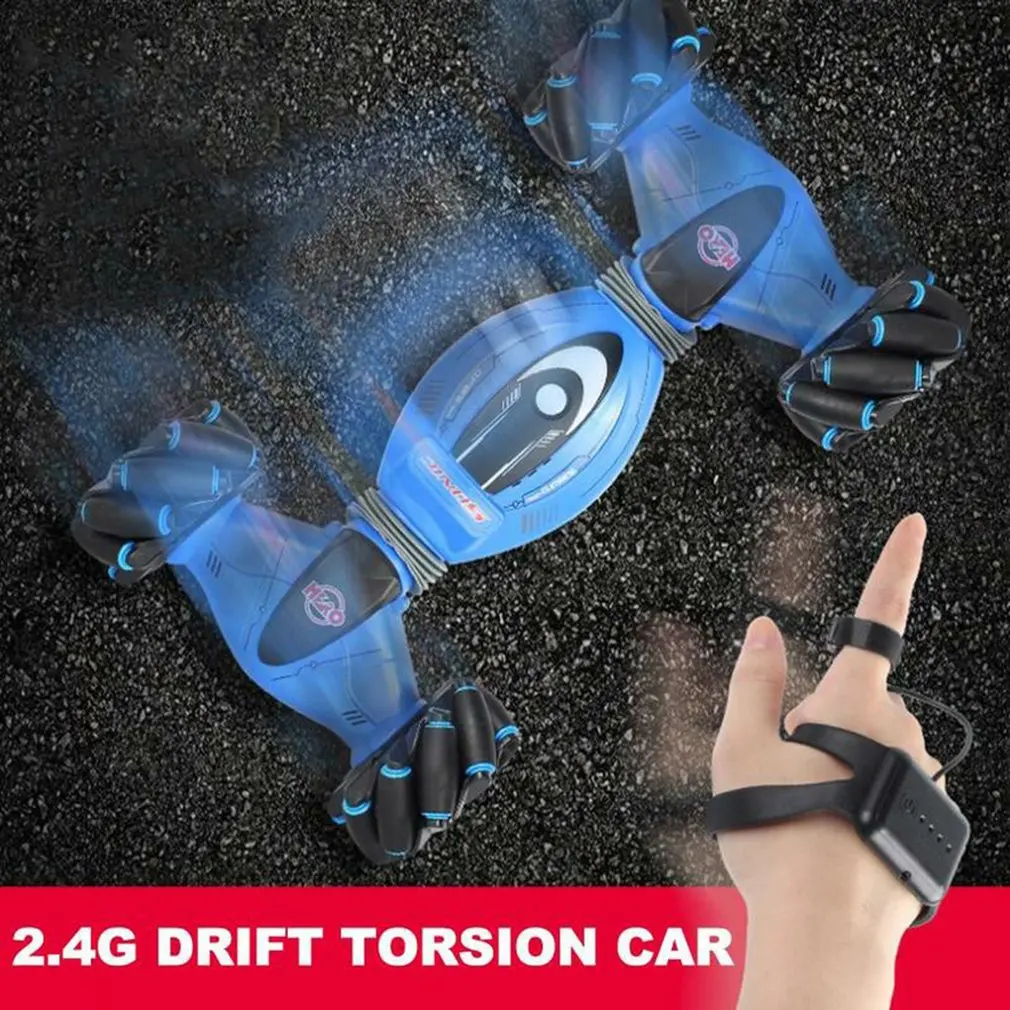 Gesture Sensing Remote Control Twisting Car Watch Remote Control Car Drift Off-Road Vehicle Dancing Stunt Deformation Car