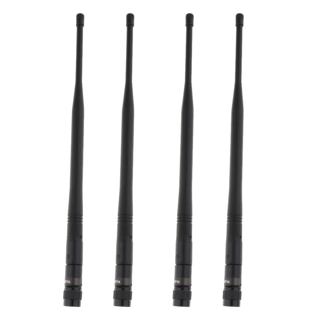 MagiDeal 4x Handheld Wireless Microphone Mic Gain Antenna Stable Signal TNC