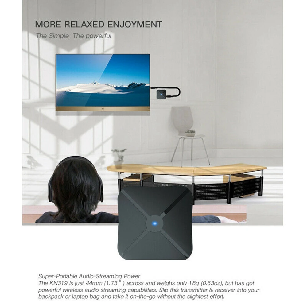 2 in 1 Wireless Bluetooth 4 2 Audio Transmitter Receiver TV Car Music Receiver Universal Music Adapter For Headphone Speaker