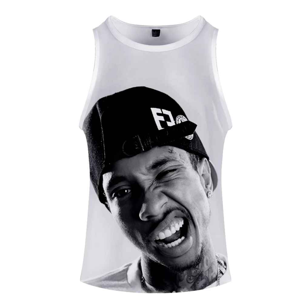Новинка,, Tyga, 3D принт, топы, женские, мужские, летние, крутые, без рукавов, жилет,,, Повседневная Уличная одежда