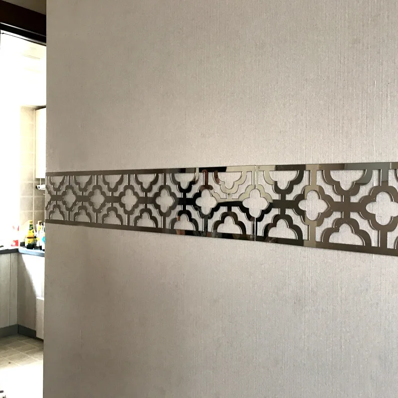 Акриловые настенные наклейки зеркальные 3d сплошные фоновые стены гостиной