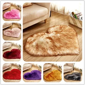 

Home Decor Artificial Wool Carpet Door Mat Soft Artificial Sheepskin Rug Chair Cover Artificial Wool Warm Hairy Carpet