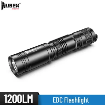 

Wuben E10 Handheld EDC Flashlight P9 LED max 1200 lumen beam distance of 215 meters outdoor sports torch search rescue light