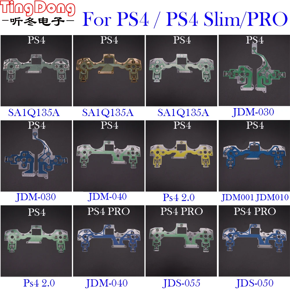 1 шт. кнопки ленточная печатная плата для Dualshock 4 PS4 Pro Slim JDM-001 JDS 055 050 проводящая