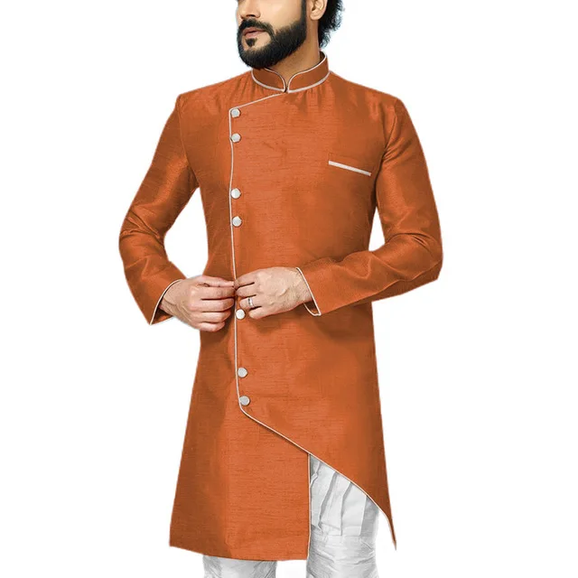 Wedding-Groom-Men-Robe-Mandarin-Collar-Mens-Indo-Western-Special-Dinner-Party-Modest-Coat-Contrast-Color.jpg_640x640 (4)