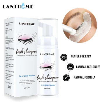 

2pcs Professional Eye Lashes Foam Cleaner No Stimulation Eye Lashes Cleaner Eyelash Extension Clean Shampoo Eyelash Glue Tool