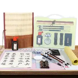 Китайская каллиграфия кисточки для письма чернильная палочка держатель набор обучающий инструмент
