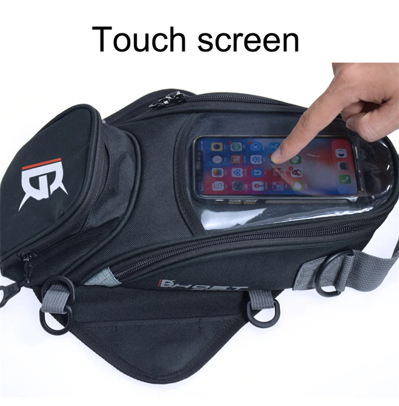 Tank Bag GHOST RACING мотоциклетная Магнитная сумка без ручки мобильный телефон gps Чехлы для навигаторов мото мотобайк Мотокросс Многофункциональный багаж - Название цвета: Tank Bag