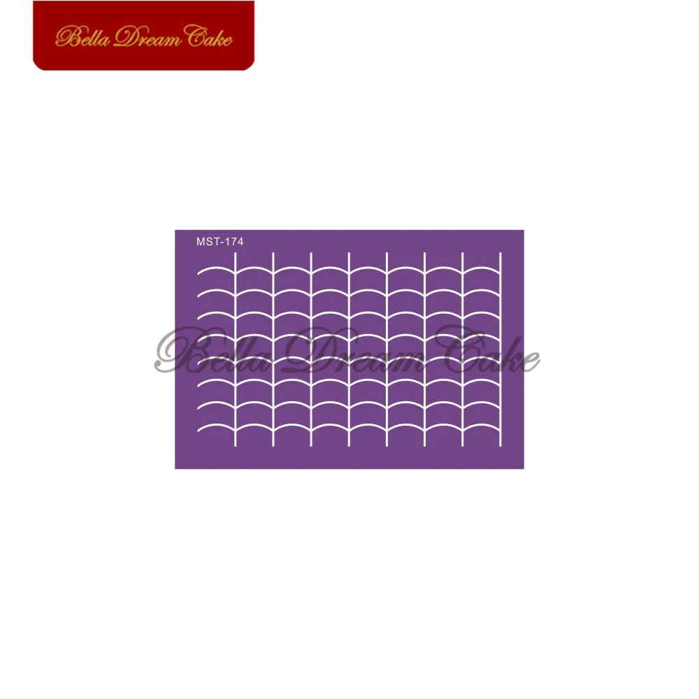 

Royal Cream Mesh Stencil Fondant Cake Stencil Template for Wedding Fabric Cake Mould Cake Decorating Tool Bakeware