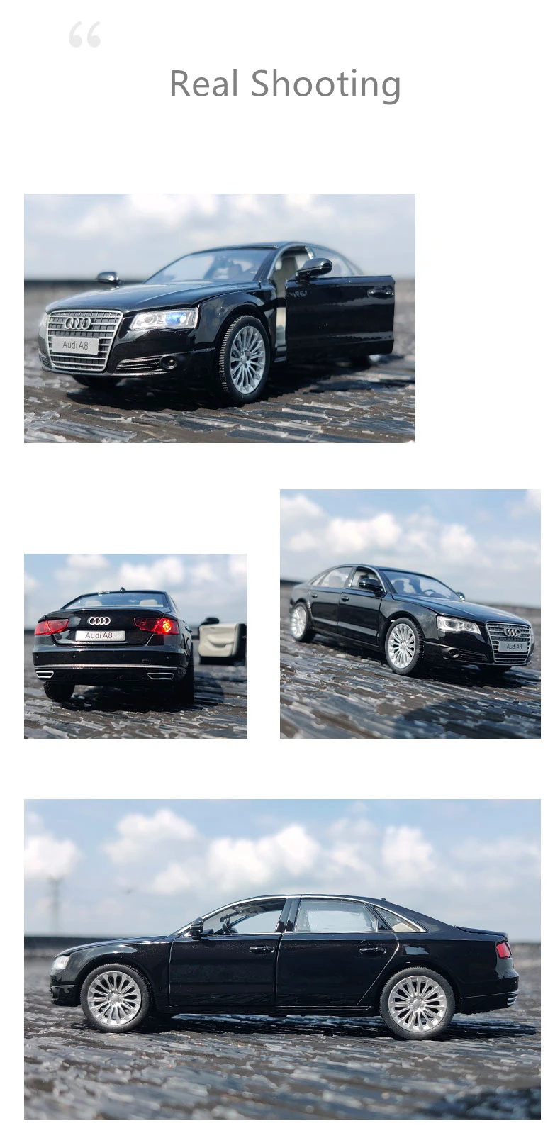 1/32 A8 Alloy Luxy Car Model Diecasts Metal Toy Vehicles Car Model High Simulation Sound and Light Collection Childrens Toy Gift