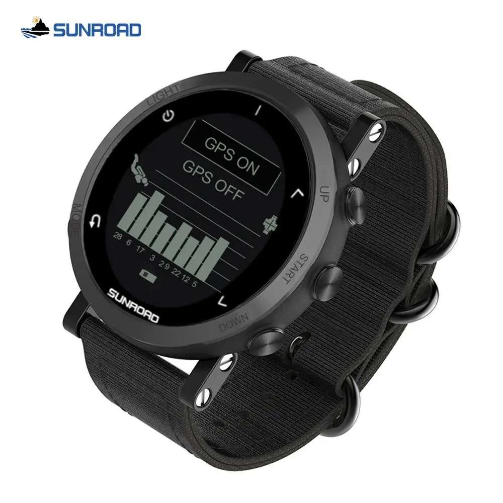 US $65.80 Sunroad GPS smart watch with heart rate altimeter barometer compass pedometer running triathlon digital wristwatch for men