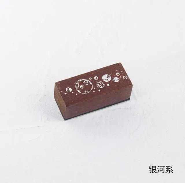 Винтажная Вселенная космическая Серия путешествия штамп DIY деревянные и резиновые штампы для канцелярских принадлежностей Скрапбукинг Стандартный штамп - Цвет: 8