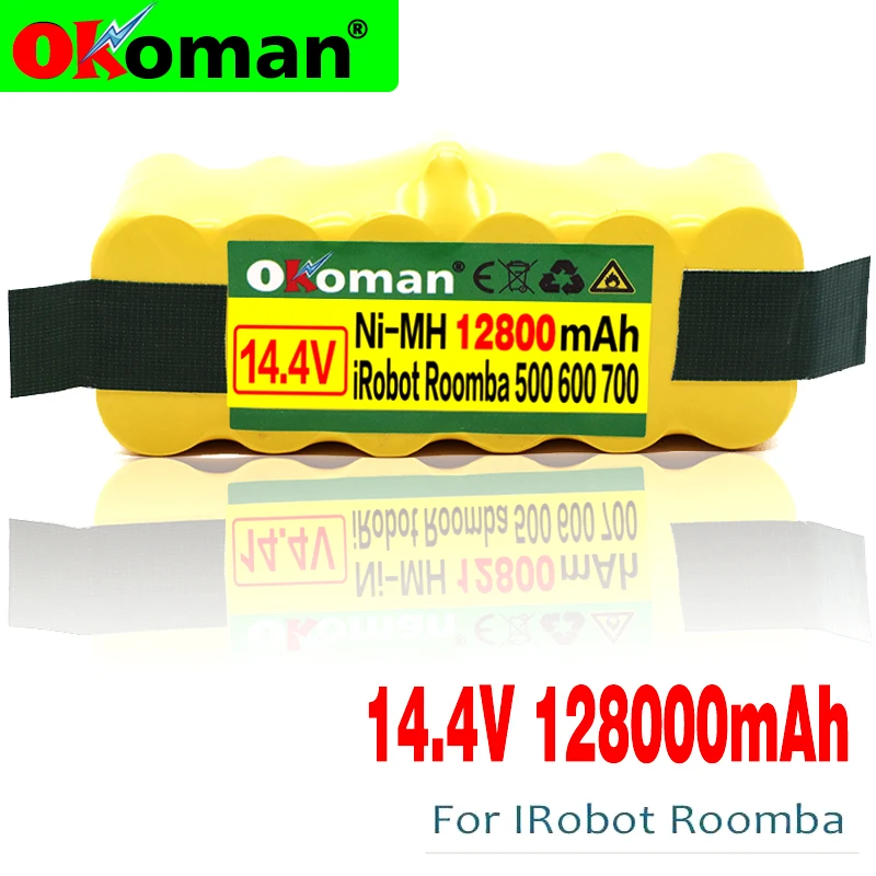 High Capacity 12000mAh 14.4V Battery For iRobot Roomba Vacuum Cleaner 500 530 540 550 620 600 650 700 780 790 870