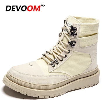 

2020 Men Boots Leather Waterproof Lace Up Military Boots Men Winter Ankle Lightweight Shoes for Men Autumn Casual Military Boots