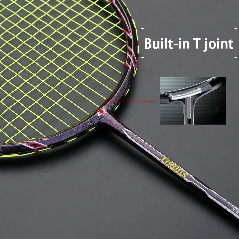 Professional Max 35LBS Ultralight Carbon Fiber Badminton Racket Sports Racquet Training Rackets Free For String Overgrip Bags