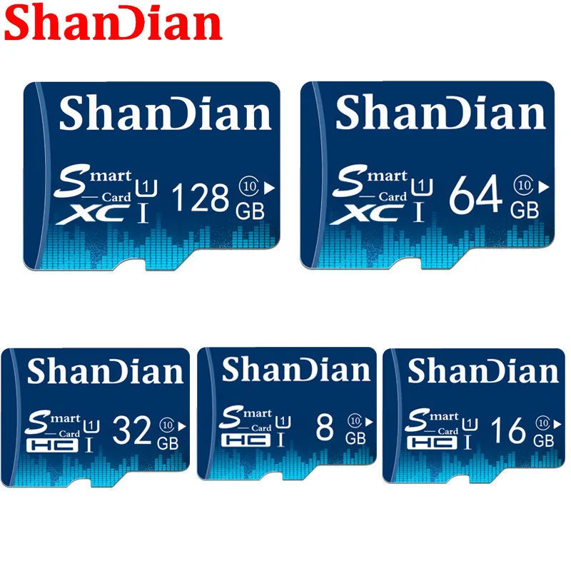 Tf-Card SHANDIAN Phones/camera Real-Capacity Class-10 16GB 8GB 4GB 32GB 64GB 