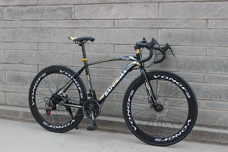 26-inch 60-knife Bend Bicycle Men and Women Road Race City Mountain Bike Variable Speed Dead Fly Double Disc Brake