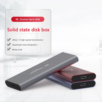 

BLUEENDLESS 10Gbps Type C to M.2 NVME SSD Enclosure PCI-E 2230/2242/2260/2280 USB 3.1 External Case Mobile Box Ad