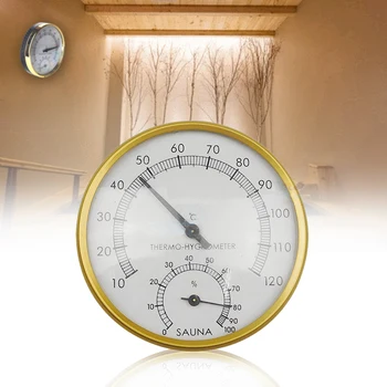 

10cm Sauna Thermometer Digital Hygrometer Accessories Measuring Round Professional Steam Hot Tub Heat Resistant 2 In 1 Portable