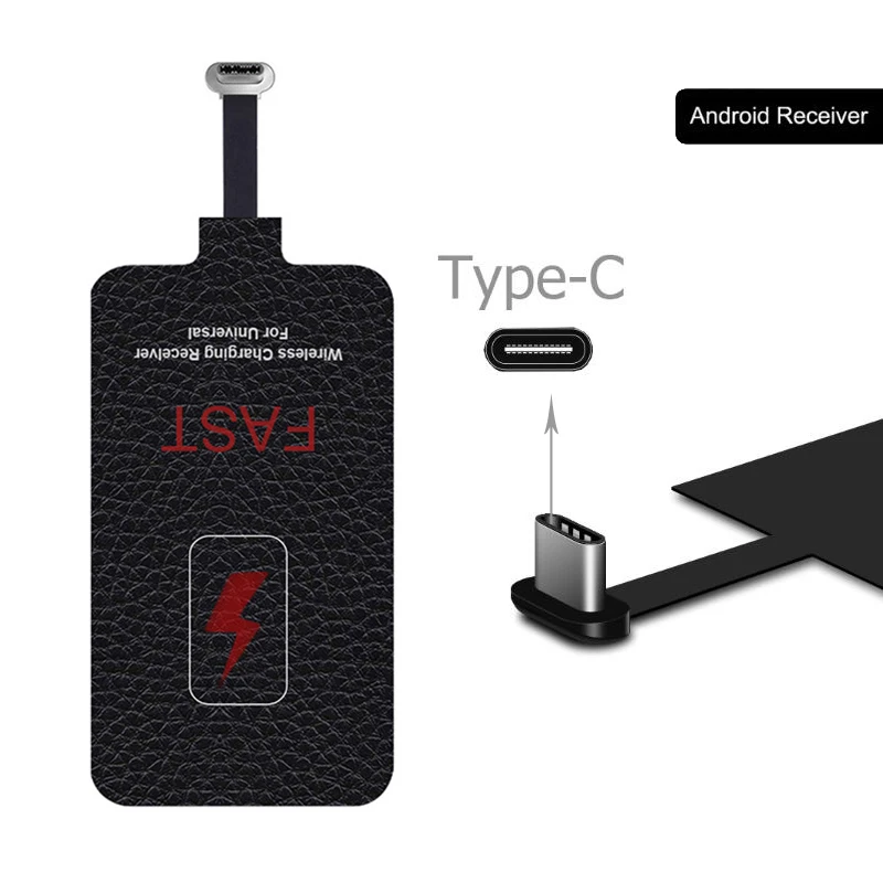 5V 2A 10W Qi Wireless Charger Receiver for charger Pad Coil Type C USB C for 2
