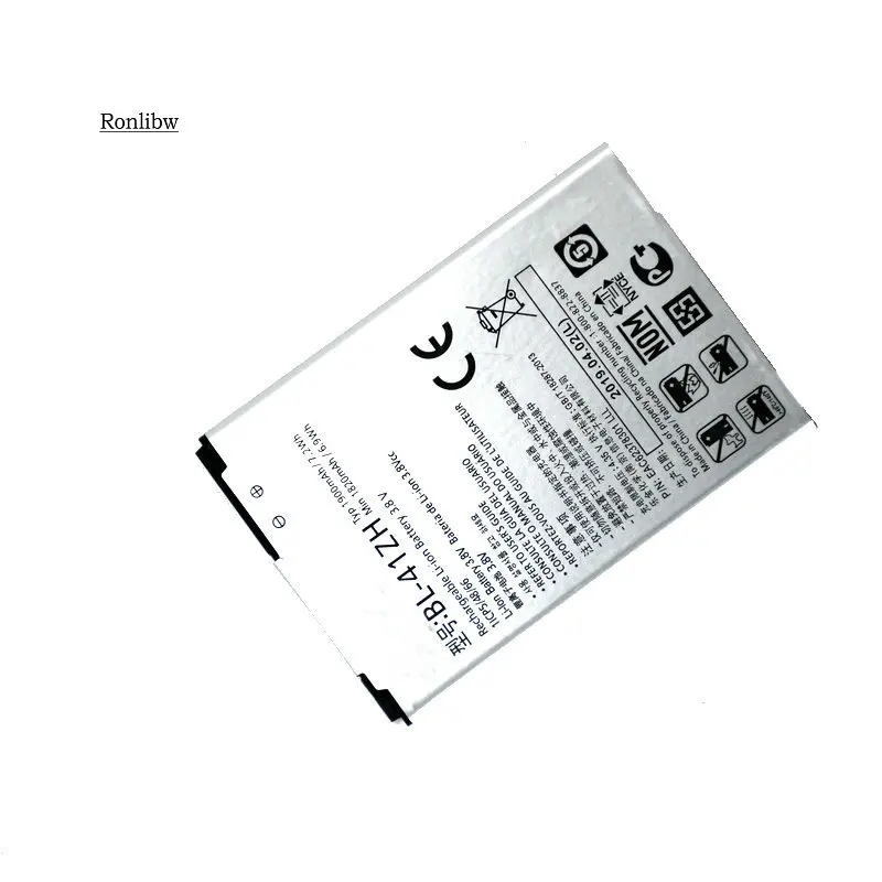 Ronlibw 1900 мА/ч BL 41ZH батарея для LG Leon H340 H345 MS345 H343 Risio C40 L50 D213N TRIBUTE 2 LS665 leon h324 Чехол