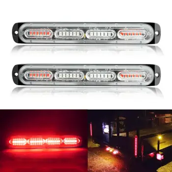 

New Arrival High Quality 2pcs 7.5" 24LED Red Flash Strobe Trailer Truck Lorry Stop Tail Rear Brake Light