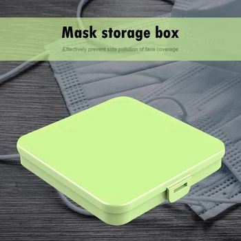 

Sundries Storage Box Temporary Clip Portable Dustproof Waterproof Face Mask Container Mouth Cover Storage Boxes