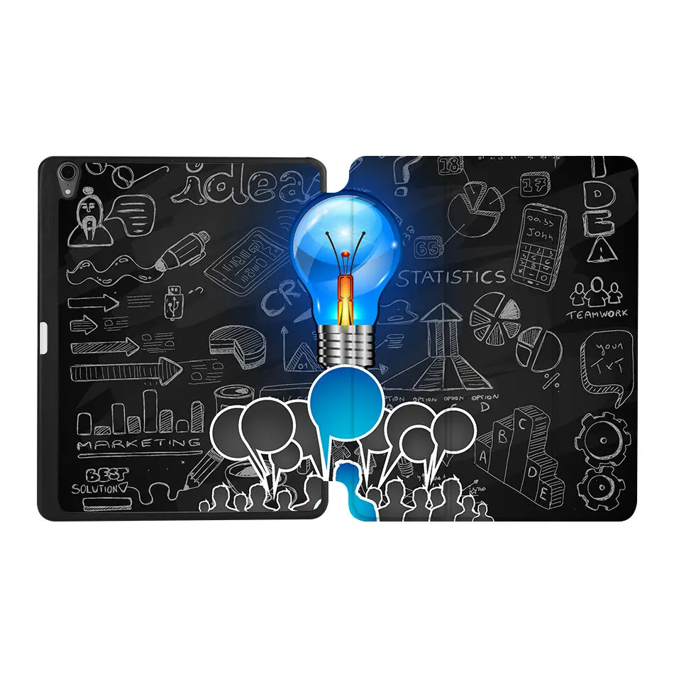 MTT из искусственной кожи чехол для iPad Pro 12,9 дюйма выпуска с карандашом Держатель Флип складной Стенд смарт-чехол Funda A1895 a1983a1876 - Цвет: IPBC08
